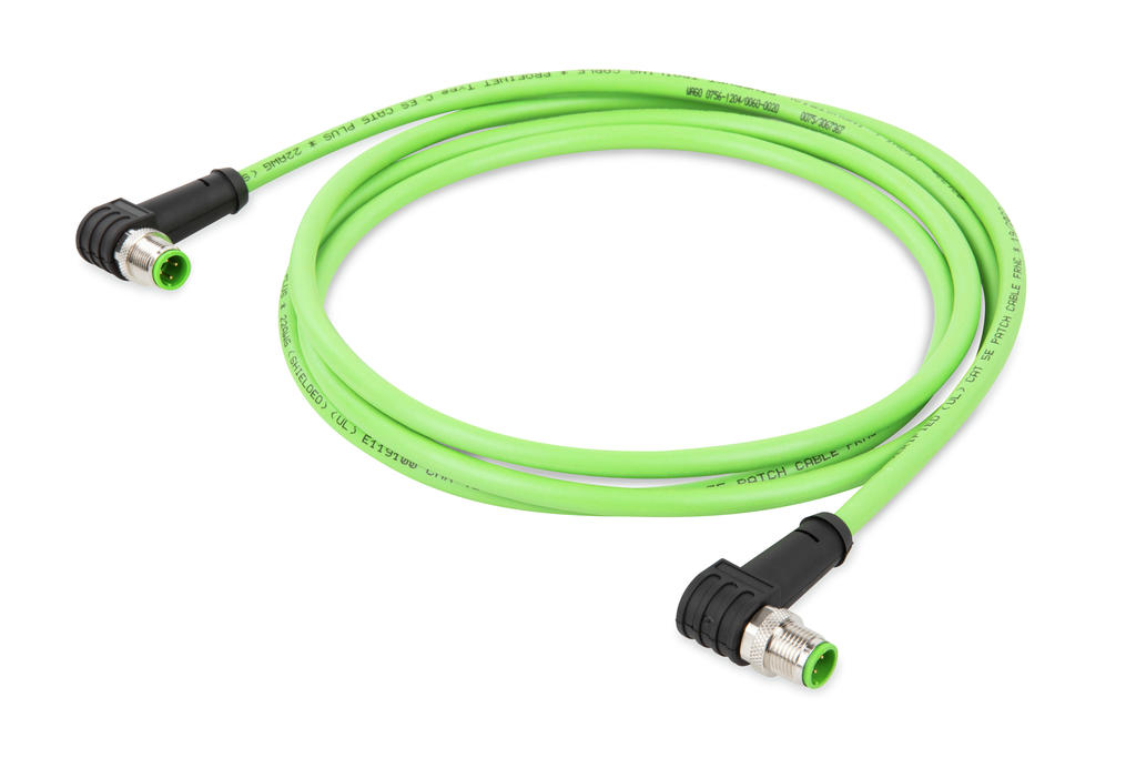 ethernet-profinet-电缆，弯角
